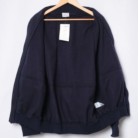 80s Vintage adidas Ventex Green × Navy Blouson (Made in France)Dead Stock
