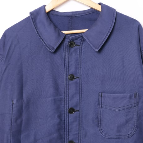 50s France Vintage Adolphe Lafont  Blue Moleskin Jacket