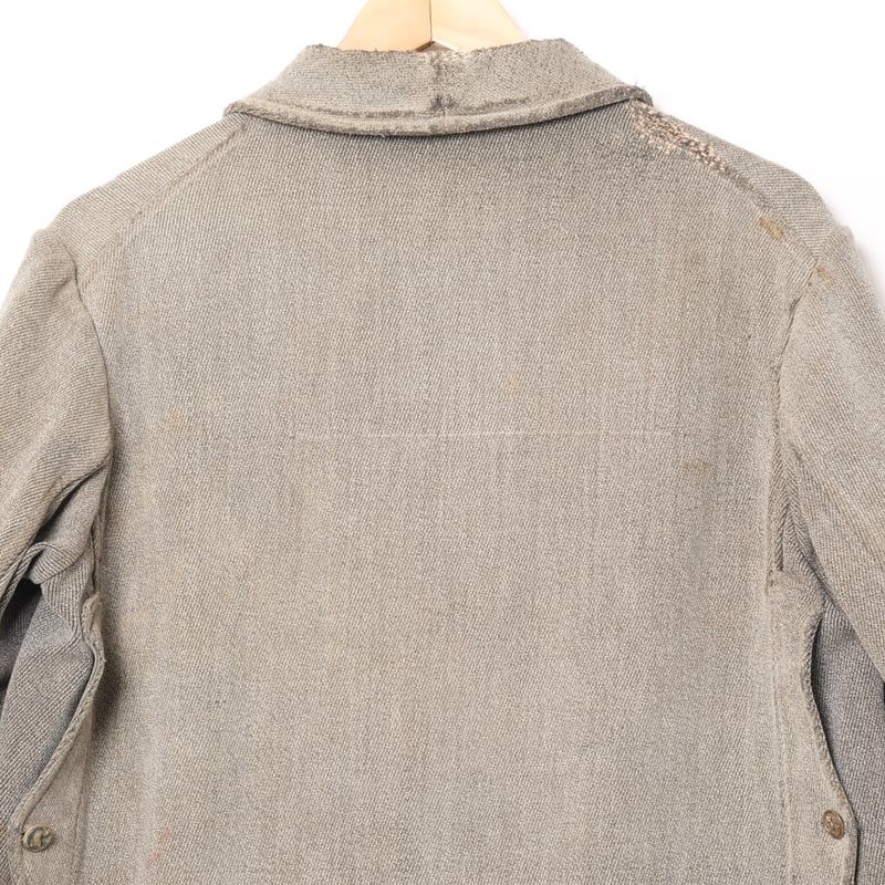 30s France Vintage Chambray Hunting Jacket | U