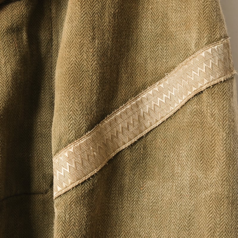 1900s France Antique Fireman Jacket Beige | U