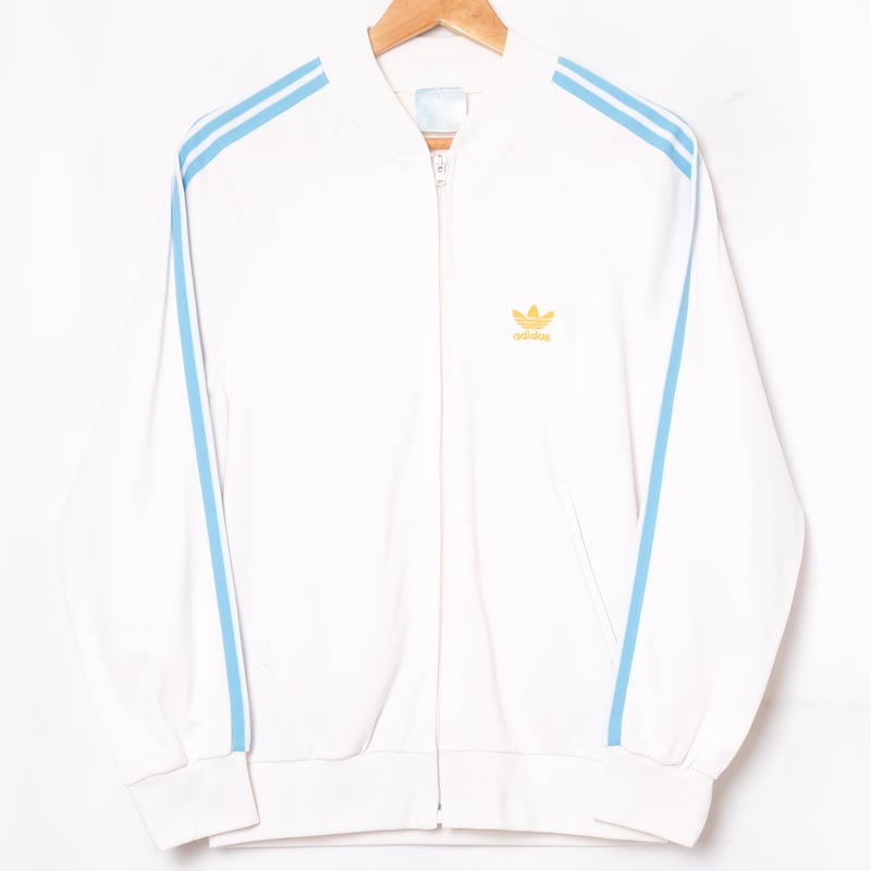 70s Vintage adidas ATP Track Jacket White × Lig...