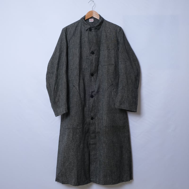 40-50s French Vintage CSC Black Chambray Atelie