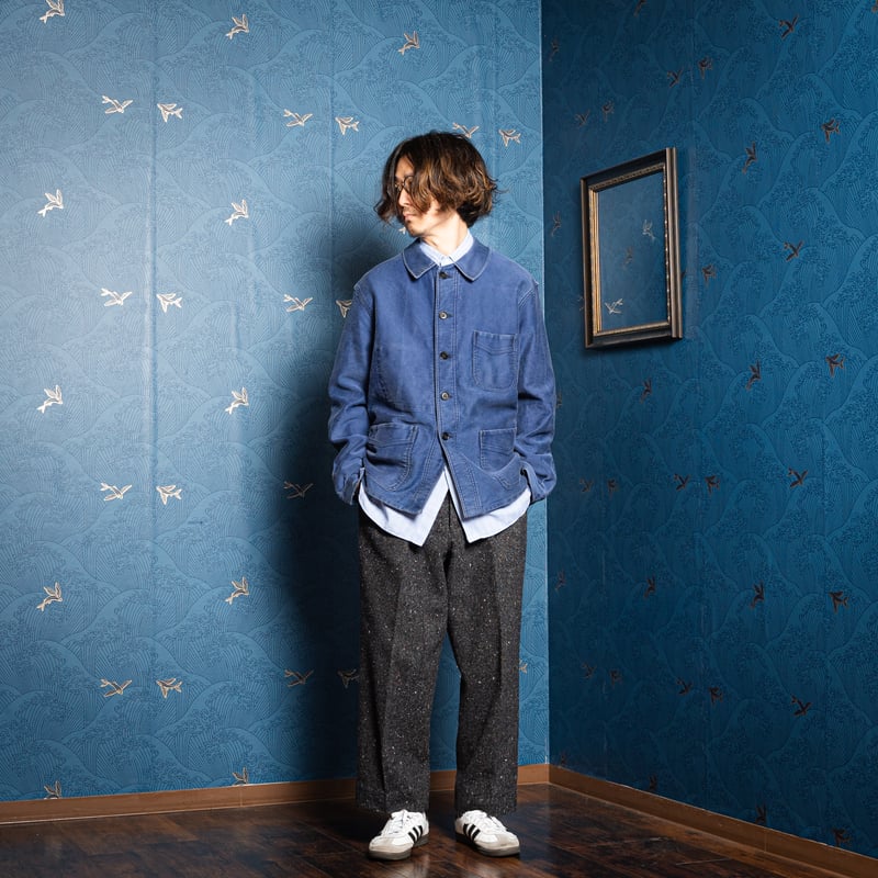 【40s〜50s】モールスキンジャケット Adolphe Lafont 40–50s France Vintage Adolphe Lafont Blue Moles