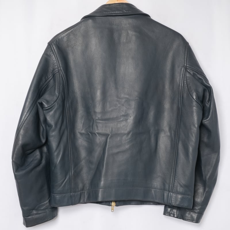 French Army Pilot Leather Jacket (Navy) Size96M