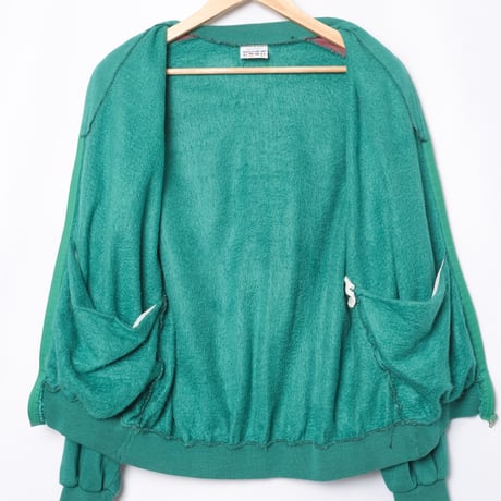 80s Vintage adidas Ventex Knit Track Jacket Green × Red