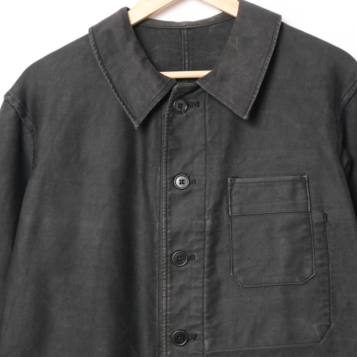 40s France Vintage Adolphe Lafont Black Moleski 40s France Vintage Adolphe Lafont Black Moleski