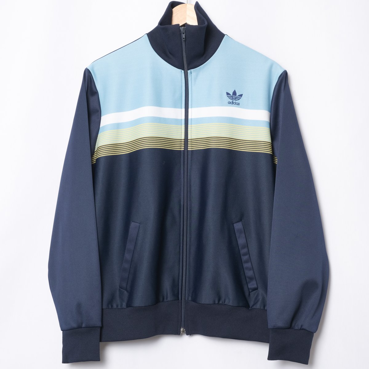 70-80s Vintage adidas Ventex Track Jacket Navy