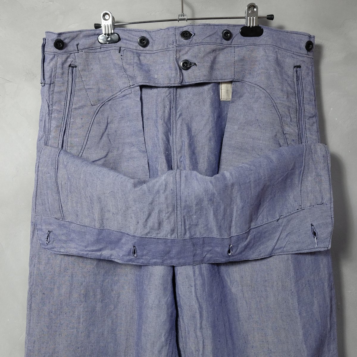 美品 50s Euro military linen sailor pants 美品 50s Euro military linen sailor pants 美品 50s Euro