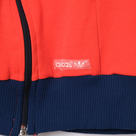 70s Vintage adidas Track Jacket Reddish Color × Navy (Made in Austria)
