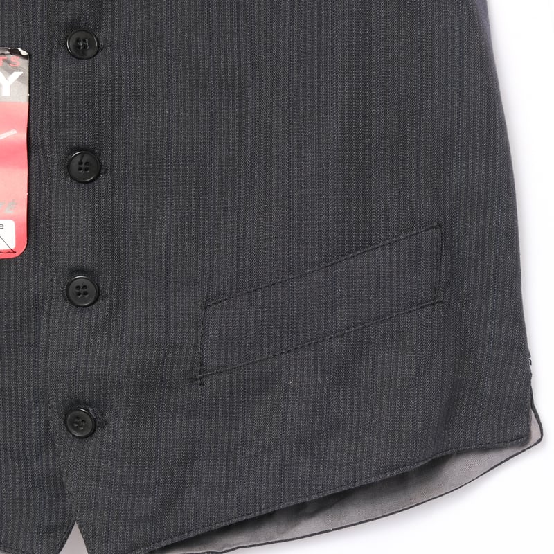 美品 40s 50s フランス ベスト ユーロヴィンテージ ストライプ ブラック 40s France Vintage FL-AY Wool Gilet Dead Stock