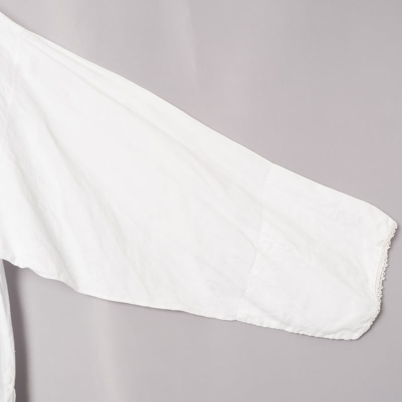 30s France Antique Linen Long Church Smock | U