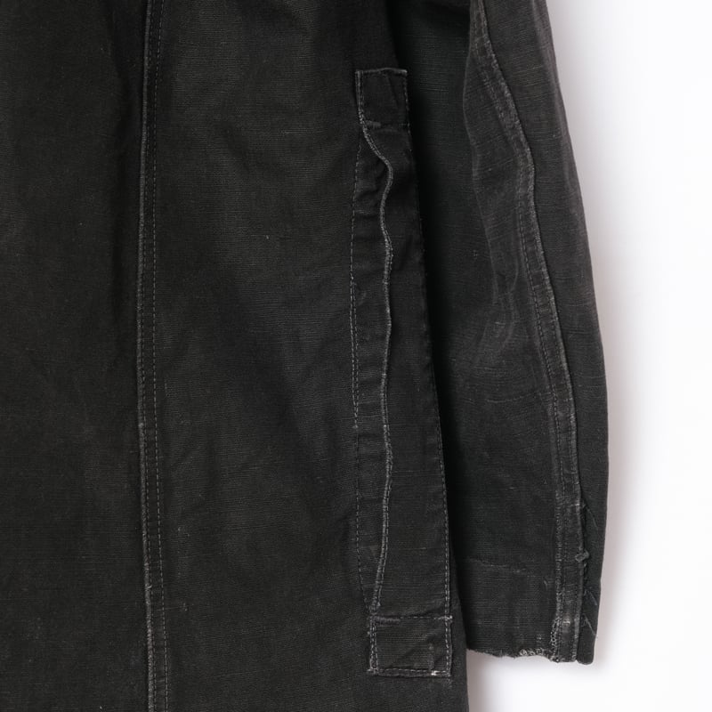 40-50s France Vintage VETRA Black Cotton Linen 40-50s France Vintage VETRA Black Cotton Linen
