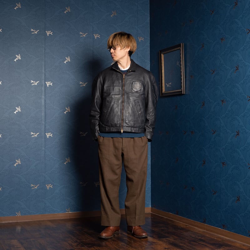 100X フランス軍　パイロットレザージャケット としくん】 フランス軍 パイロットレザージャケット 楽天市場