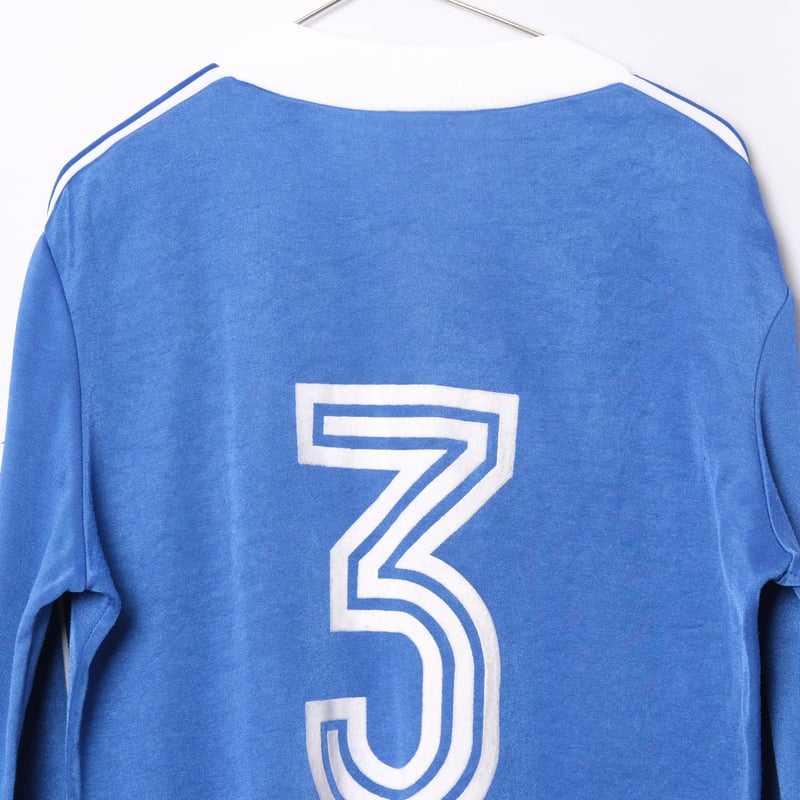 70-80s Vintage adidas Ventex Game Shirt Blue(Ma
