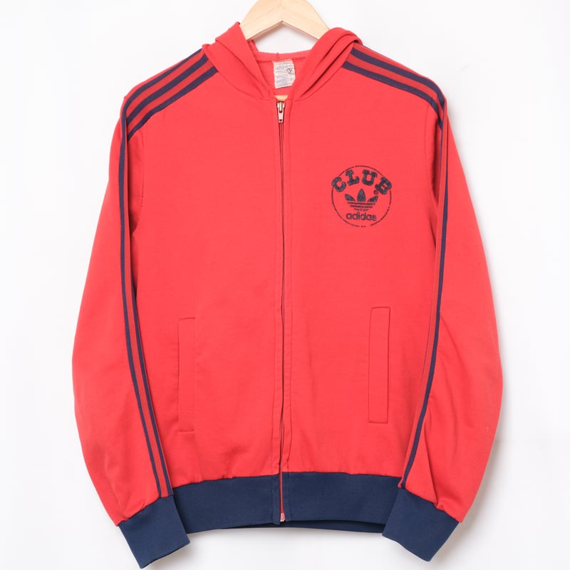 70s-80s Vintage Ventex CLUB adidas Hoodie Red ( 70s-80s Vintage Ventex CLUB adidas Hoodie Red (