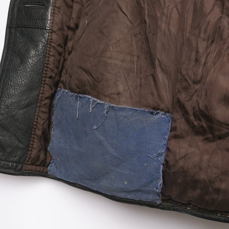 50-60s Sweden Vintage Double breasted Leather J 50-60s Sweden Vintage Double breasted Leather J