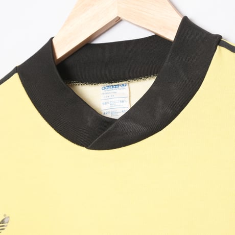 70-80s Vintage adidas Ventex Game Shirt Yellow × Black（Made in France）