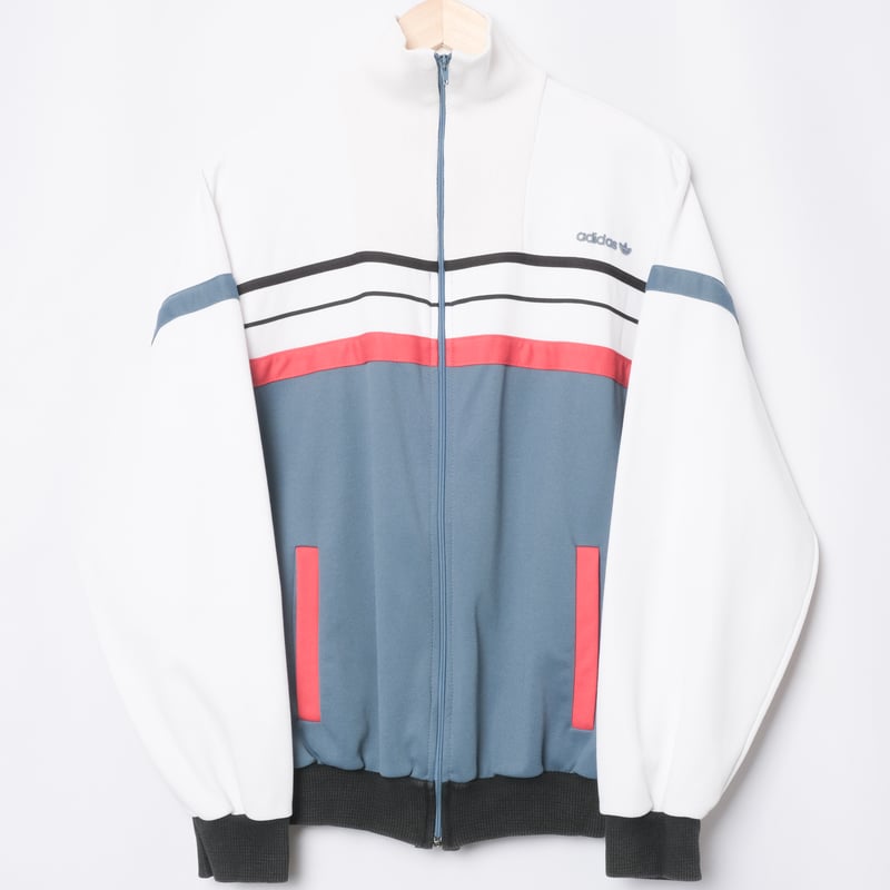 70-80s Vintage adidas Track Jacket Blue Gray ×