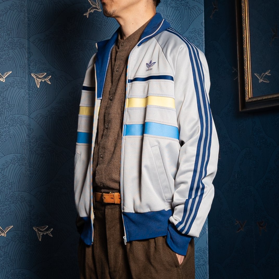 70-80s Vintage adidas Ventex Track Jacket Model