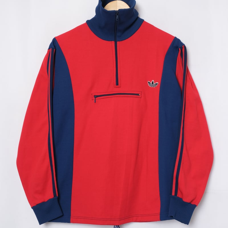70-80s Vintage adidas Half Zip Pullover Red×Nav 70-80s Vintage adidas Half Zip Pullover Red×Nav