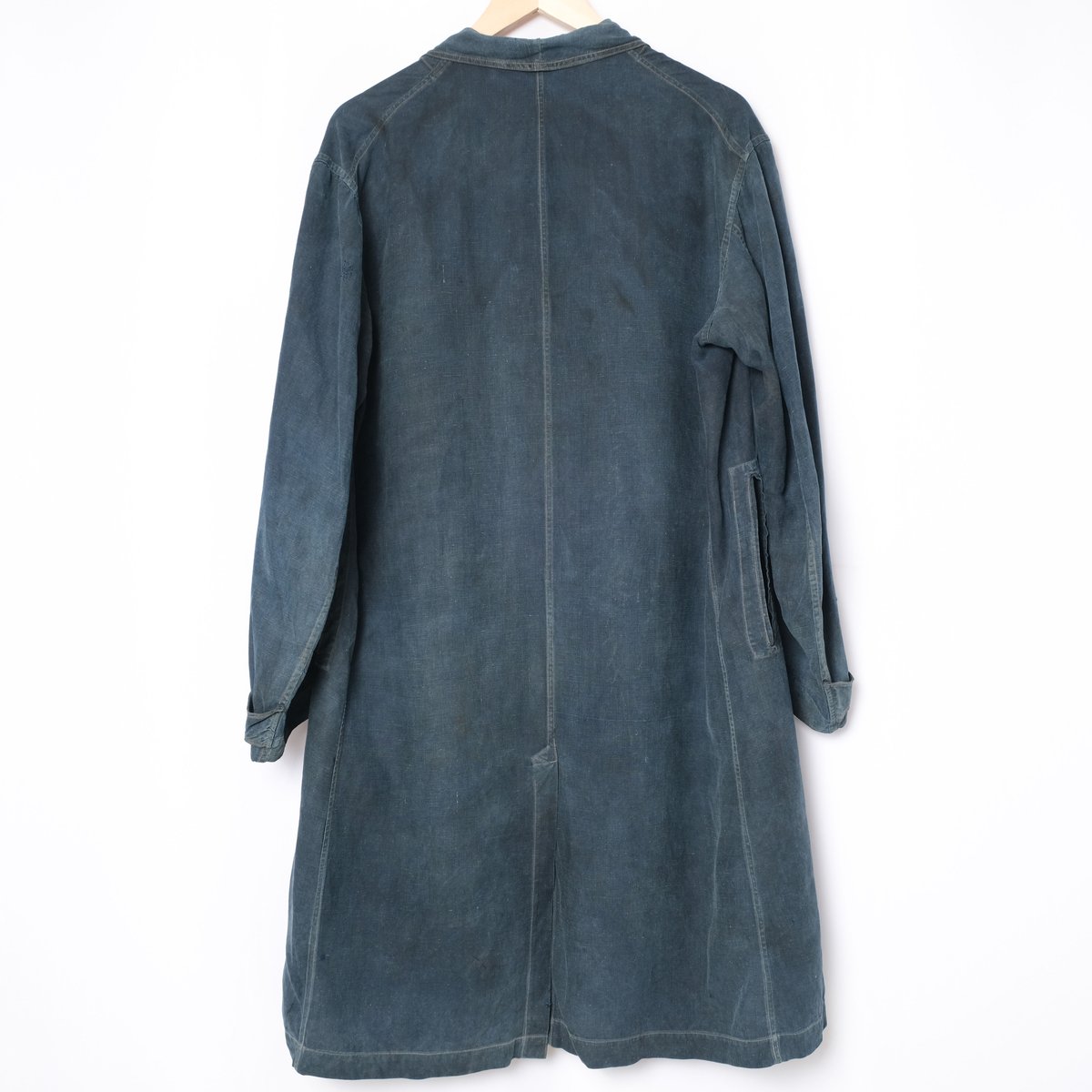 30s France Vintage Indigo Linen Maquignon Coat 30s France Vintage Indigo Linen Maquignon Coat