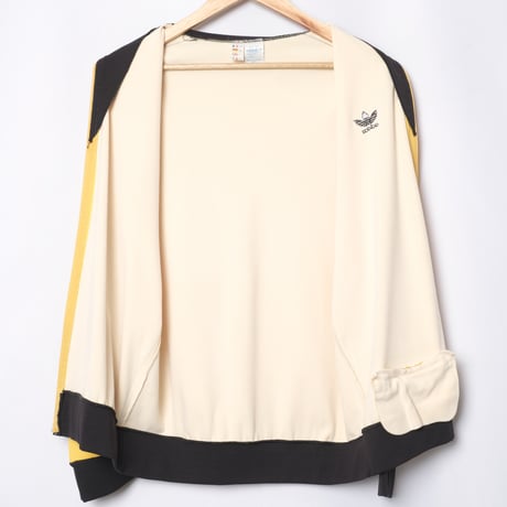 70-80s Vintage adidas Track Jacket Yellow × Black (Made in France)