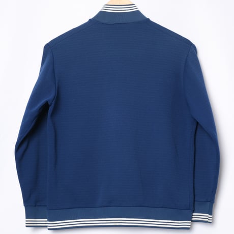 60s Vintage adidas Ventex Collarless Track Jacket Early World Mark Navy（Made in France）