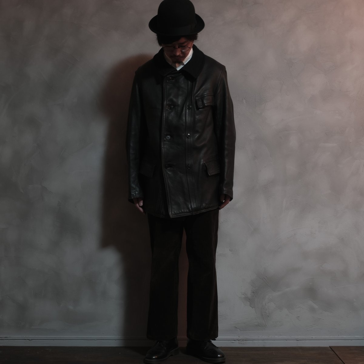 50-60s French Vintage Leather Jacket (Corbusier 50-60s French Vintage Leather Jacket (Corbusier