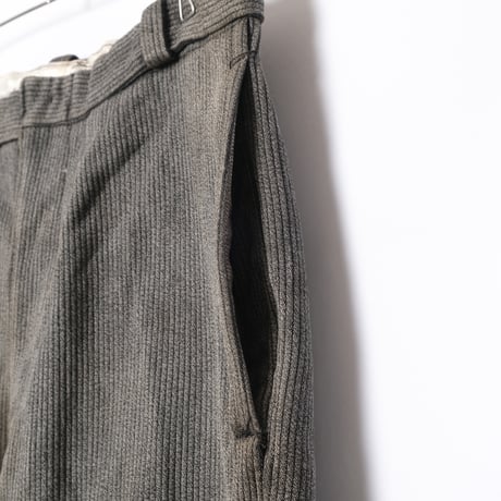50-60s France Vintage Cotton Piqué Trousers