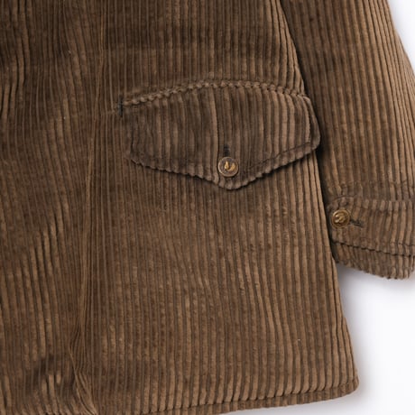 -30s France Vintage A La Maison de Paris Toulouse Corduroy Hunting Jacket