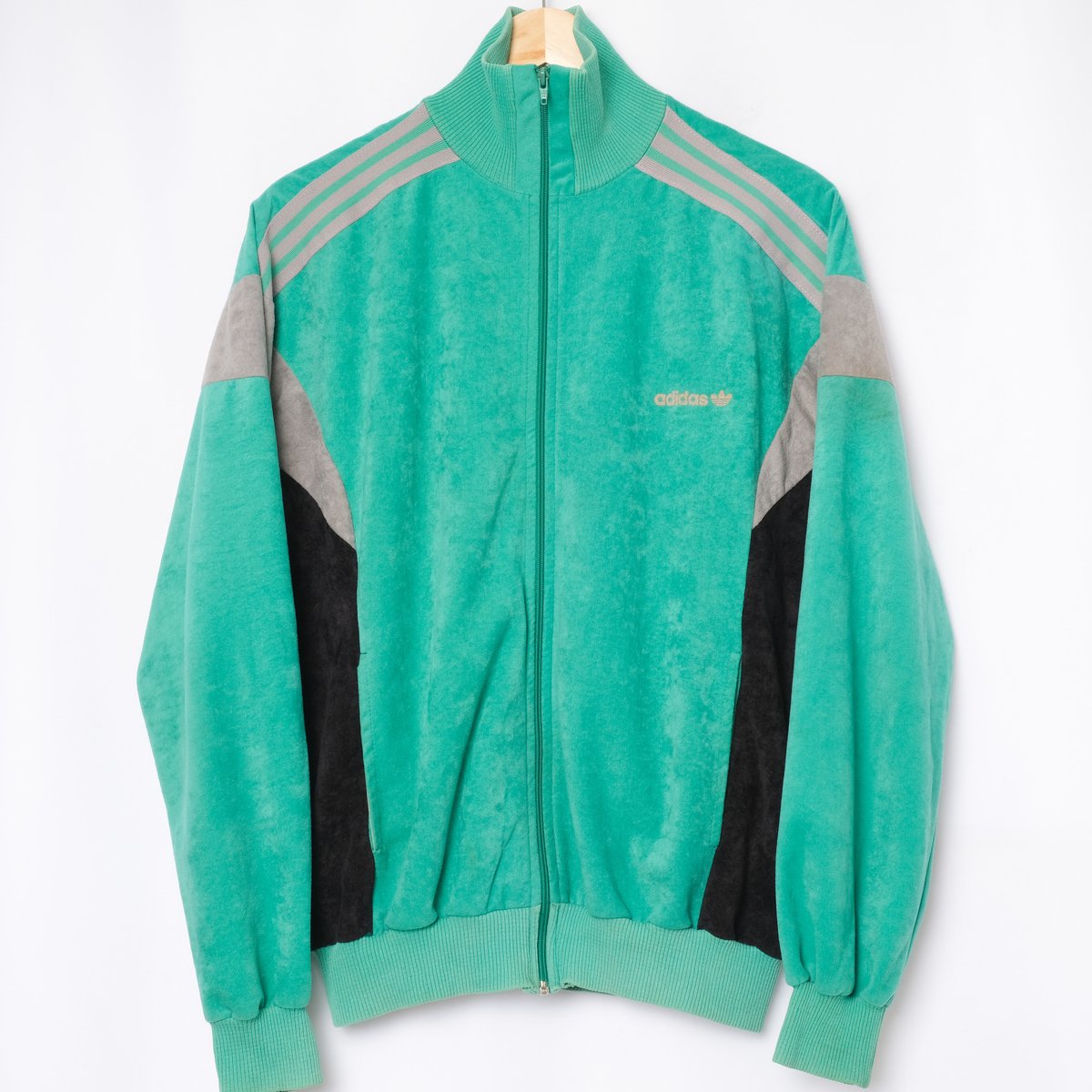 Veste adidas verte discount vintage