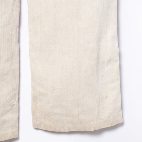 -30s French Army Linen HBT Bourgeron Trousers 2