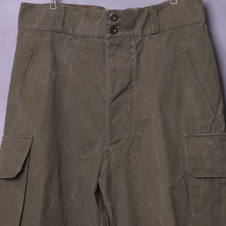 French Army M47 Trousers Early Size 35(33)Canvas  Used