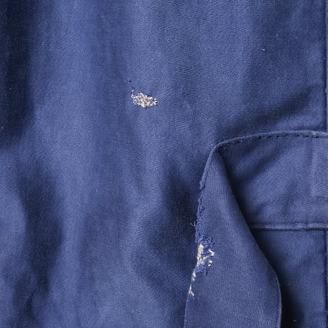 40-50s France Vintage Blue Moleskin all ln One