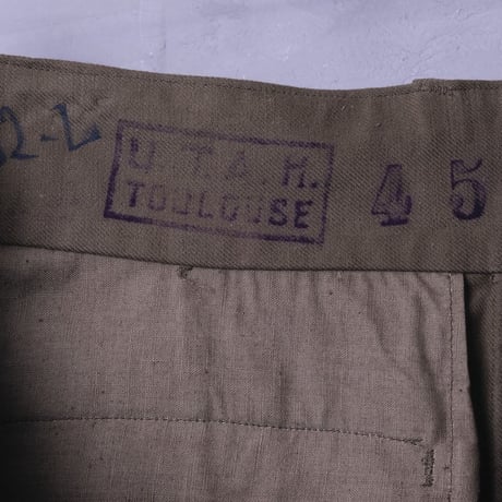 French Army M47 Trousers Early Size 45 Dead Stock