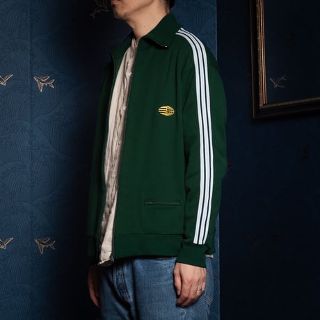 60s Vintage adidas Ventex Track Jacket & Trousers Late World Mark Green (Made in France)