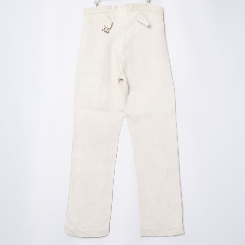 パンツ 30s French Army Linen Bourgeron Trousers 30s French Army Linen Linen Bourgeron Trousers