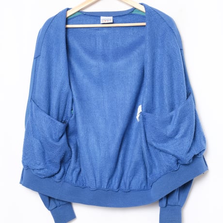 80s Vintage adidas Knit Track Jacket Blue