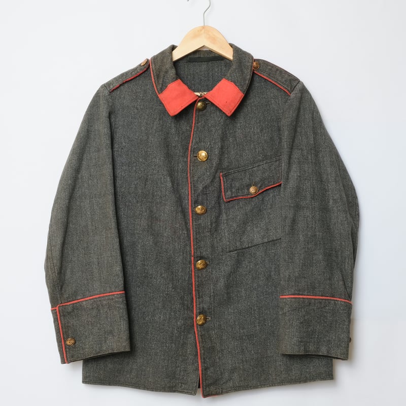 1930s Swiss Vintage Fireman Jacket Black | U 1930s Swiss Vintage Fireman Jacket Black | U