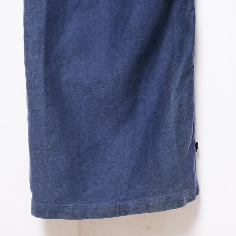 40-50s France Vintage Blue Moleskin all ln One