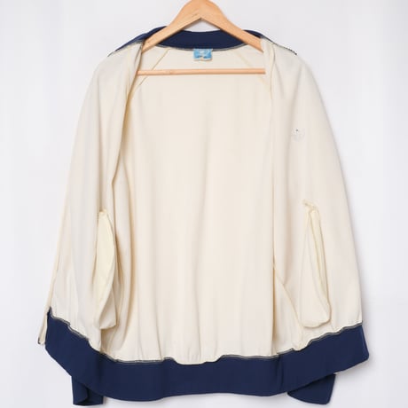 70-80s Vintage adidas ATP Ivory×Navy Track Jacket