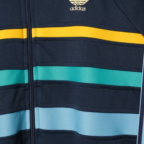 70-80s Vintage adidas Ventex Track Jacket Model First Navy × Light Blue (Made in France)