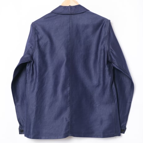 40s France Vintage Le Robste Blue Light Moleskin Jacket Dead Stock