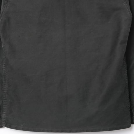 40-50s France Vintage Le Mont Sant Michel Black Moleskin Work Jacket Size 48