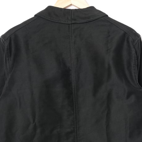 40-50s France Vintage Dubure & Deverchére Black Moleskin Jacket