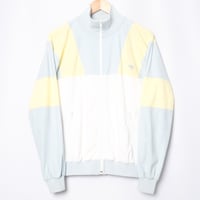 80s Vintage adidas ATP Track Jacket  Light Gray × Ivory × Light Yellow (Made in West Germany)