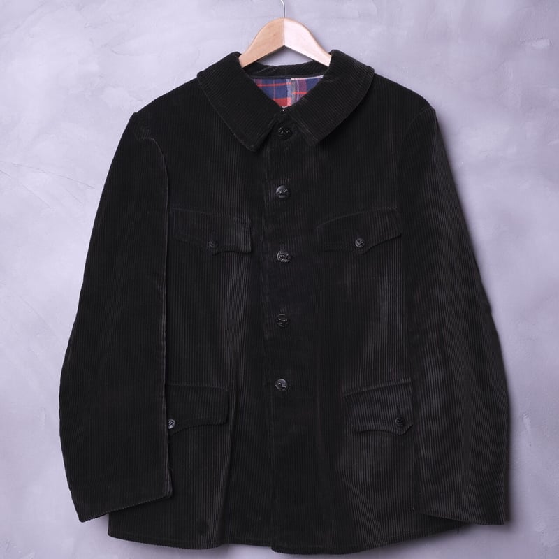 40-50s French Vintage Corduroy Hunting Jacket D...