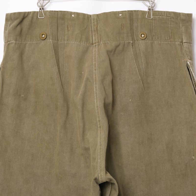 50s British Army Green Denim Trousers Size 4 | 50s British Army Green Denim Trousers Size 4 |