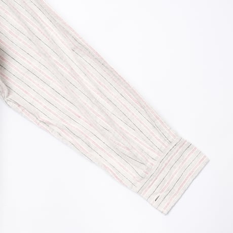 30-40s France Vintage Granpa Striped Shirt