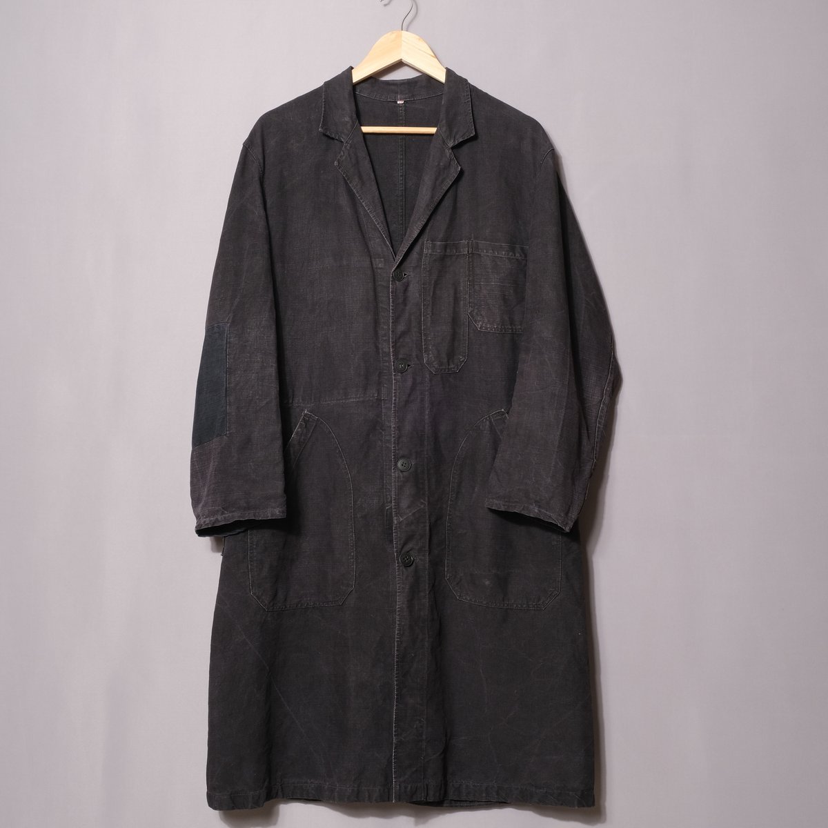 40-50s France Vintage VETRA Black Linen Maqui 40-50s France Vintage VETRA Black Linen Maqui